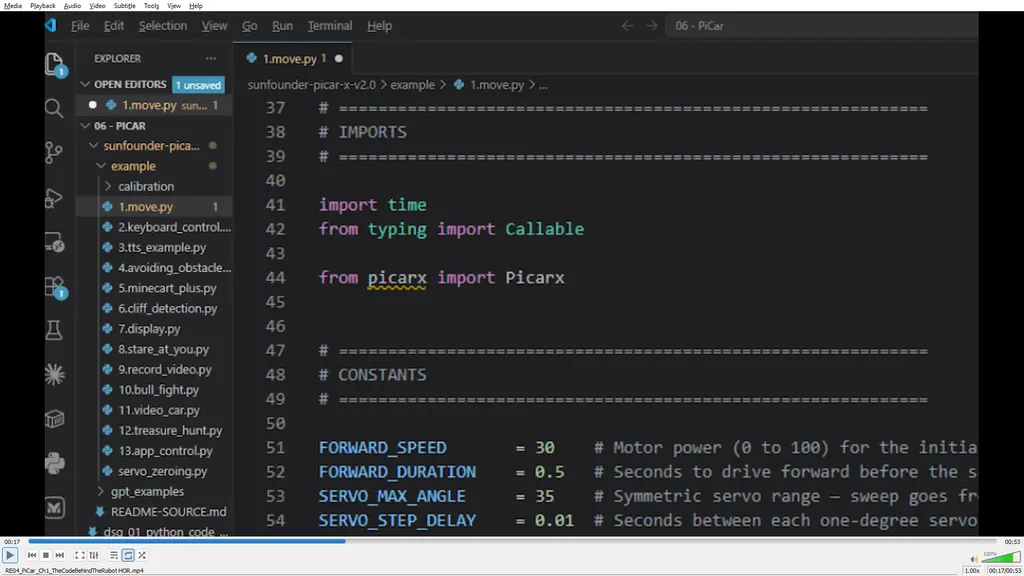 The Python Code That Drives the Robot