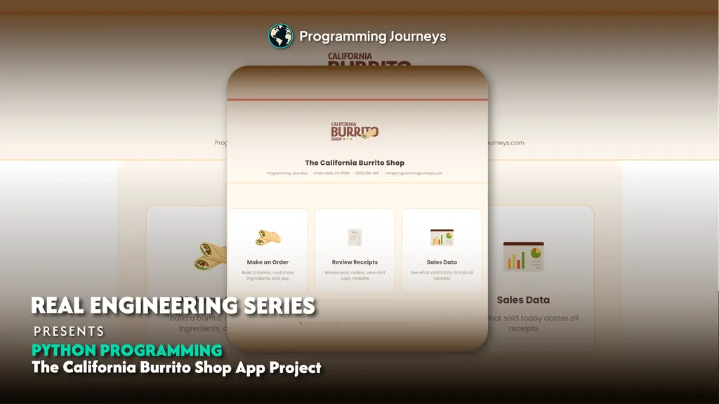 RE: Python Programming - The California Burrito Shop App Project